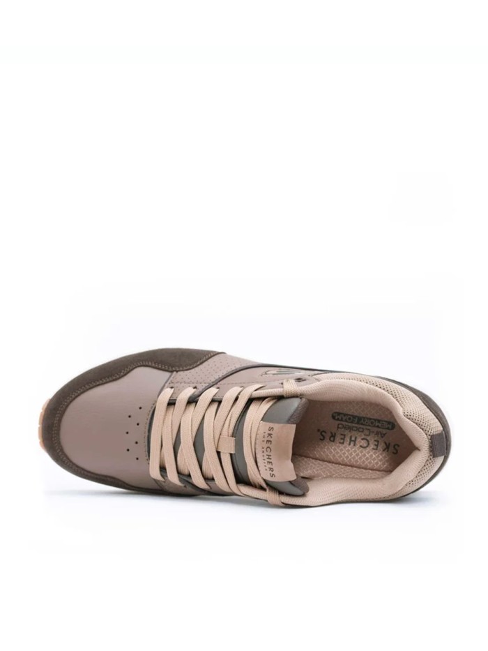 ZAPATILLAS MARRONES DE CORDONES CON CAMARA DE AIRE SKECHERS Uno - Retro One 183020