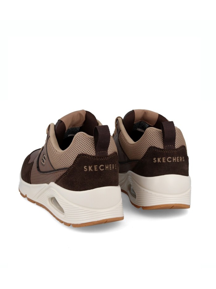 ZAPATILLAS MARRONES DE CORDONES CON CAMARA DE AIRE SKECHERS Uno - Retro One 183020