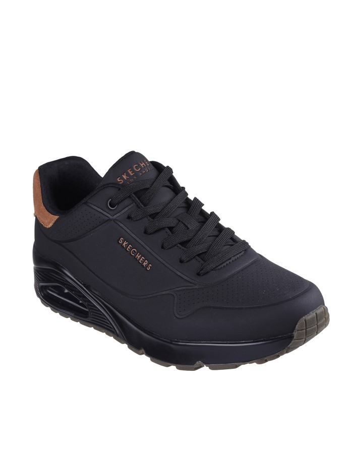 ZAPATILLAS CAMARA DE AIRE HOMBRE SKECHERS Uno - Suited On Air NEGRO 183004
