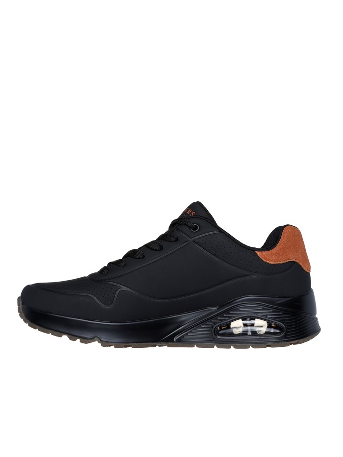 ZAPATILLAS CAMARA DE AIRE HOMBRE SKECHERS Uno - Suited On Air NEGRO 183004
