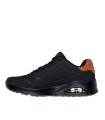 ZAPATILLAS CAMARA DE AIRE HOMBRE SKECHERS Uno - Suited On Air NEGRO 183004