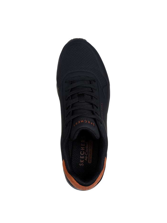 ZAPATILLAS CAMARA DE AIRE HOMBRE SKECHERS Uno - Suited On Air NEGRO 183004