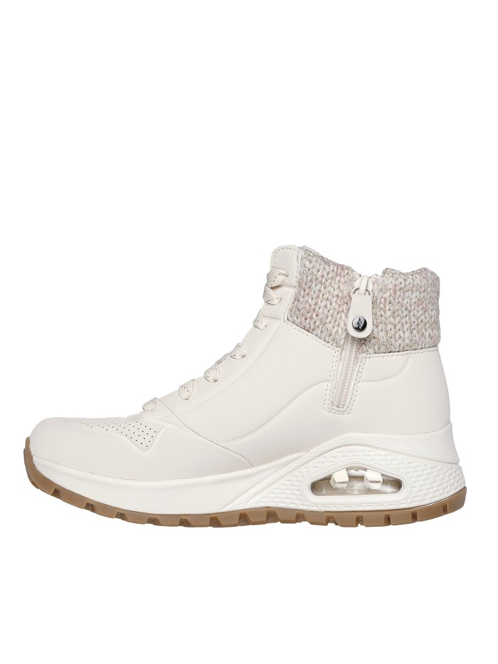 BOTAS DE CORDONES Y CÁMARA DE AIRE SKECHERS STREET UNO RUGGED 167988 BEIGE