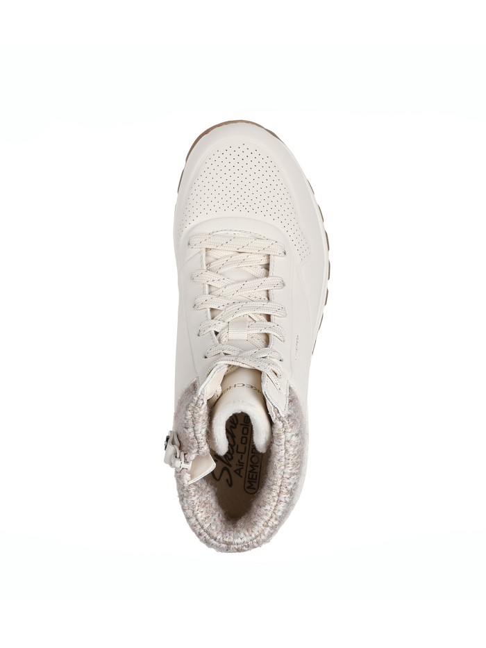 BOTAS DE CORDONES Y CÁMARA DE AIRE SKECHERS STREET UNO RUGGED 167988 BEIGE