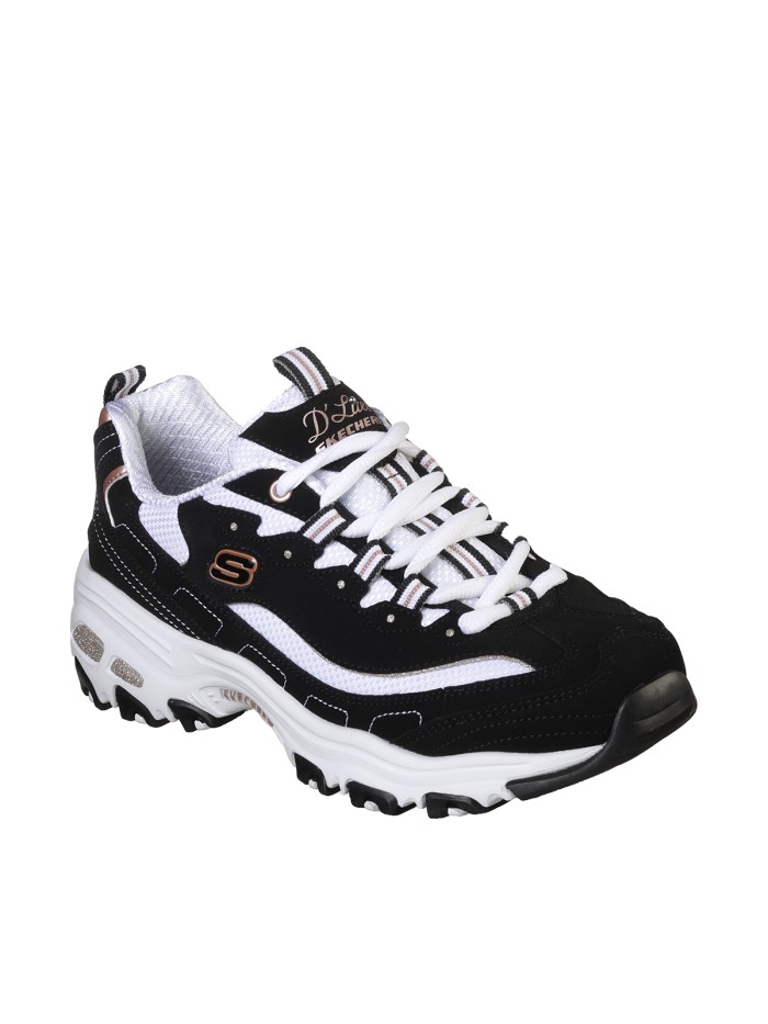 ZAPATILLAS URBANAS NEGRAS SKECHERS D'lites Devoted Fan 13154