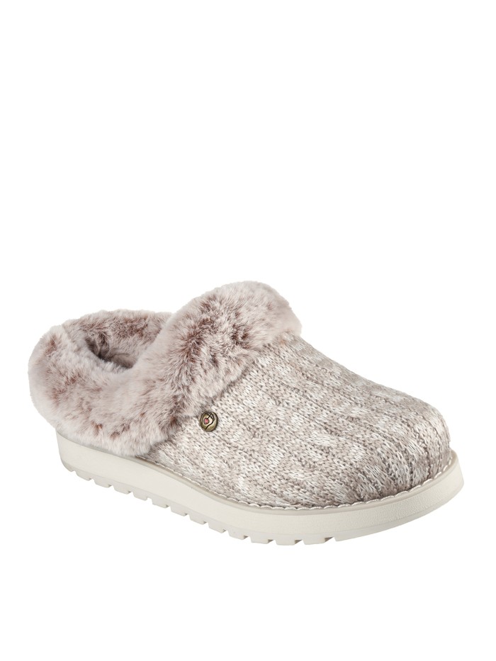 ZUECO CASUAL DE MUJER BEIGE SKECHERS BOBS Keepsakes - Ice Angel 31204