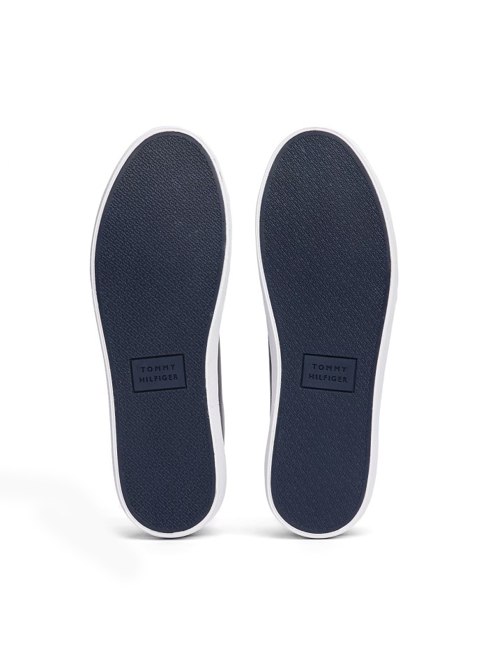 ZAPATILLAS DE PLATAFORMA ESSENTIAL TOMMY HILFIGER TH HI VULC CORE LOW LEATHER