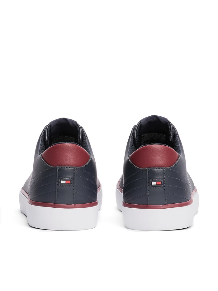 ZAPATILLAS DE PLATAFORMA ESSENTIAL TOMMY HILFIGER TH HI VULC CORE LOW LEATHER