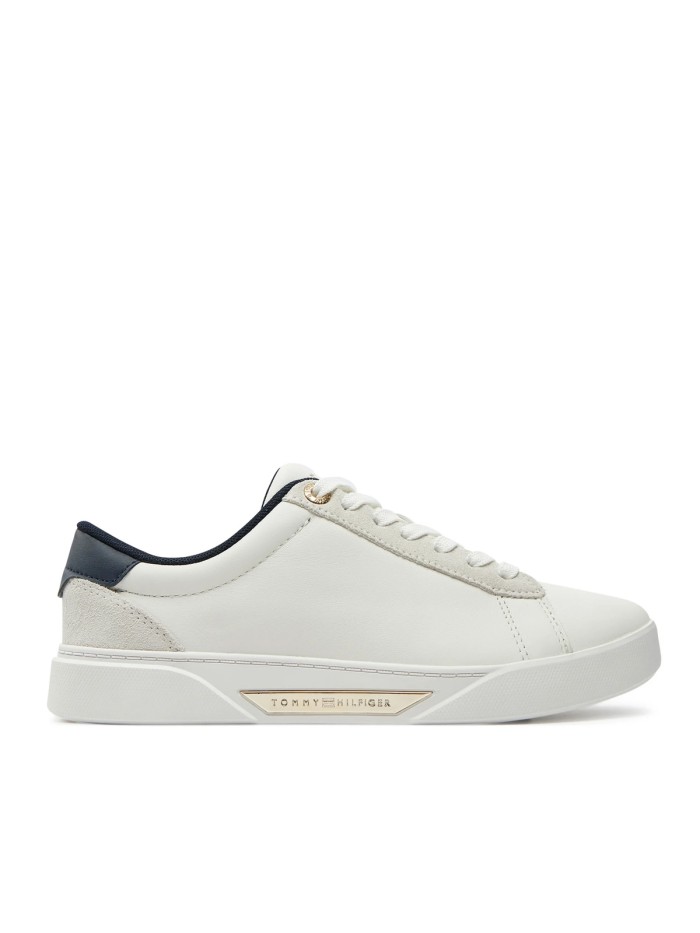 ZAPATILLAS BLANCAS DE PIEL CON SUELA CUPSOLE TOMMY HILFIGER CHIC COURT SNEAKER