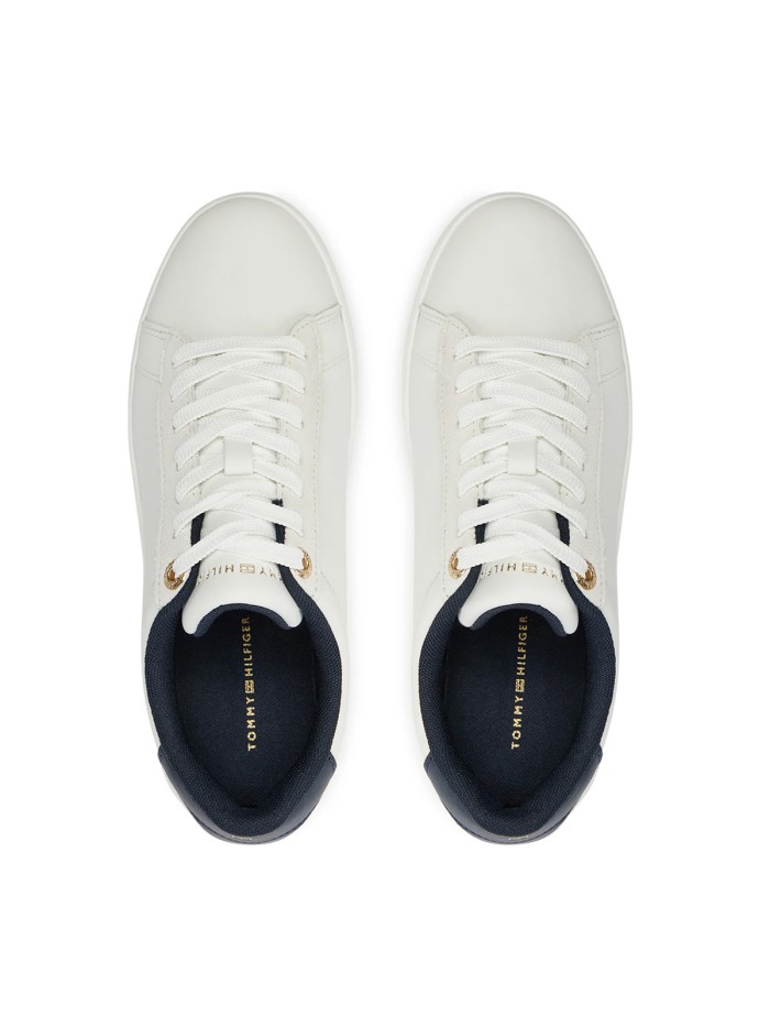 ZAPATILLAS BLANCAS DE PIEL CON SUELA CUPSOLE TOMMY HILFIGER CHIC COURT SNEAKER