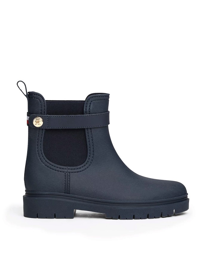 BOTA DE AGUA CON BANDAS ELÁSTICAS TOMMY HILFIGER TH STUD RUBBERISED RAINBOOT
