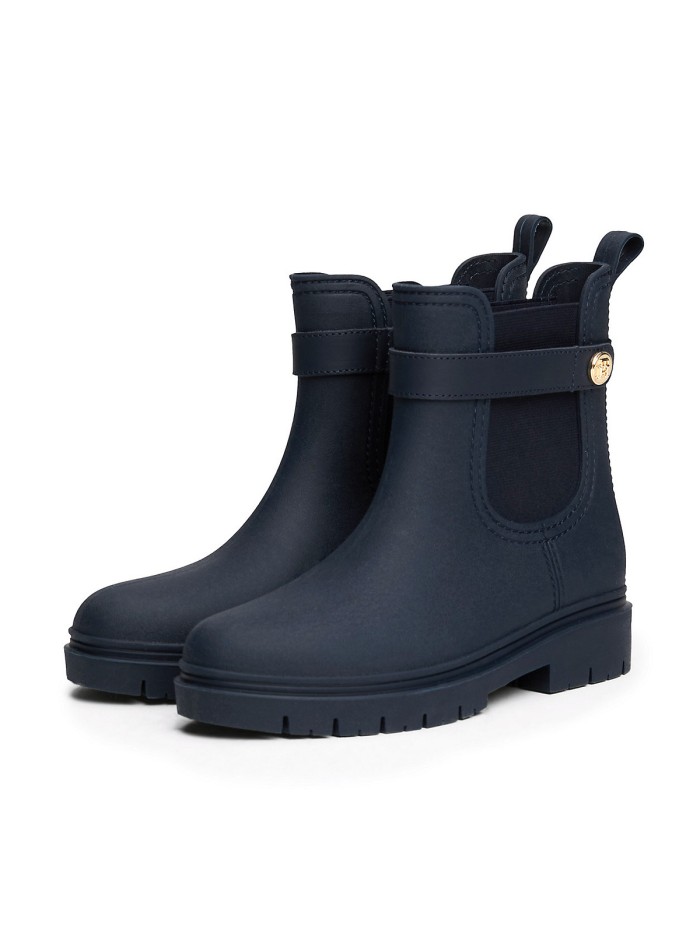 BOTA DE AGUA CON BANDAS ELÁSTICAS TOMMY HILFIGER TH STUD RUBBERISED RAINBOOT