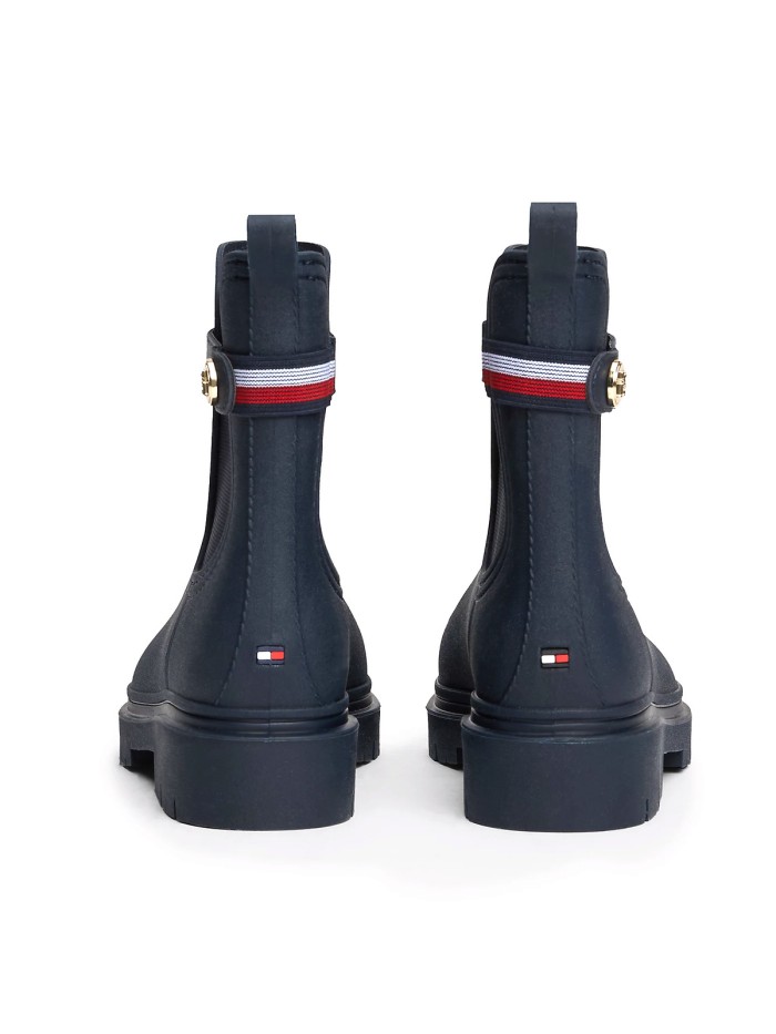 BOTA DE AGUA CON BANDAS ELÁSTICAS TOMMY HILFIGER TH STUD RUBBERISED RAINBOOT