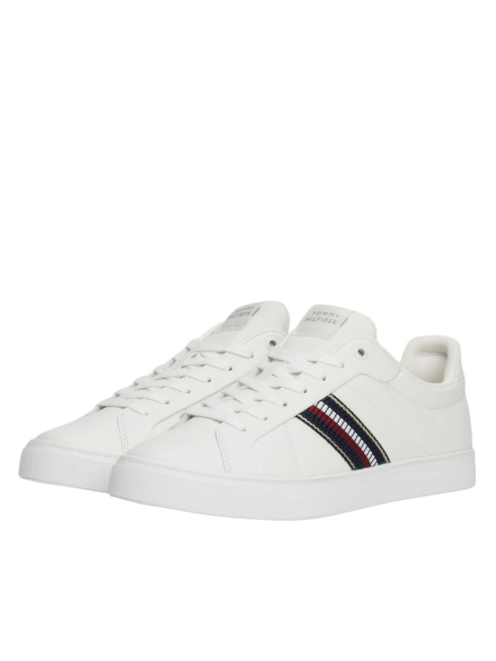 ZPATILLAS DE PIEL ESSENTIALS CON CINTA TOMMY HILFIGER ICON COURT SNEAKERS STRIPES