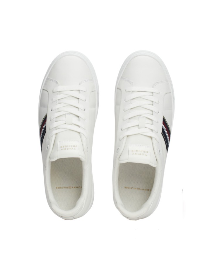 ZPATILLAS DE PIEL ESSENTIALS CON CINTA TOMMY HILFIGER ICON COURT SNEAKERS STRIPES
