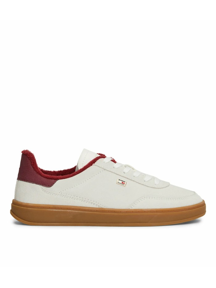 ZAPATILLAS DE MUJER TOMMY HILFIGER TH HERITAGE COURT SNEAKER LTHR BEIGE