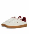 ZAPATILLAS DE MUJER TOMMY HILFIGER TH HERITAGE COURT SNEAKER LTHR BEIGE