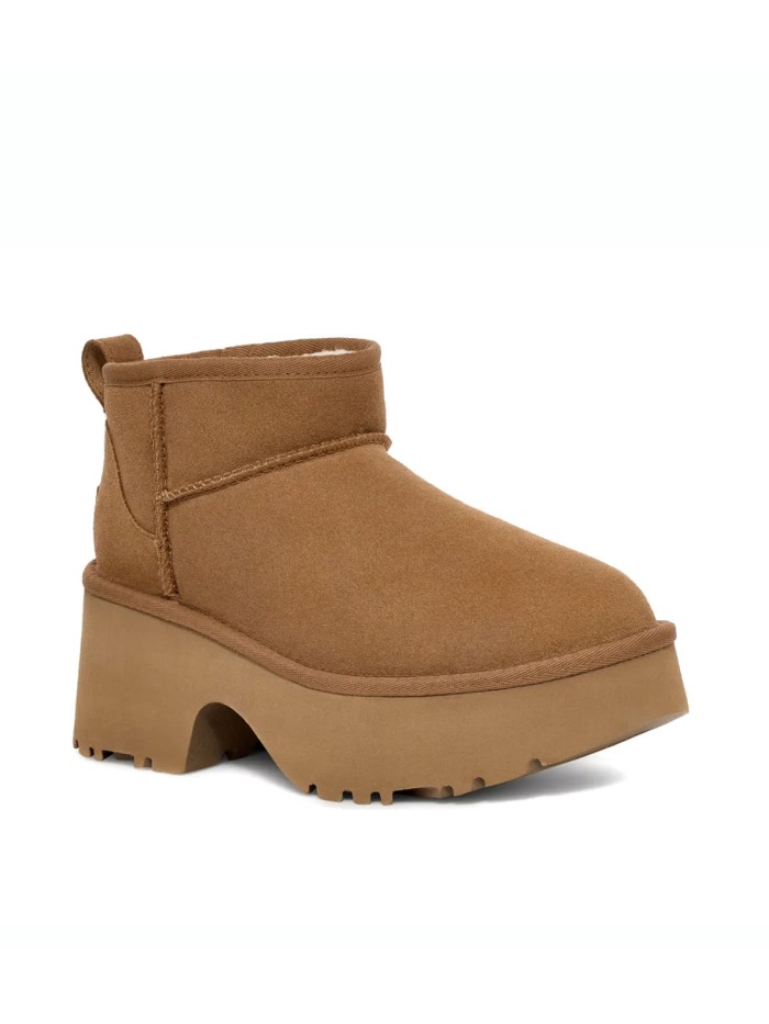 BOTA DE MUJER UGG LASSIC ULTRA MINI NEW HEIGHTS 1158311 CHESTNUT
