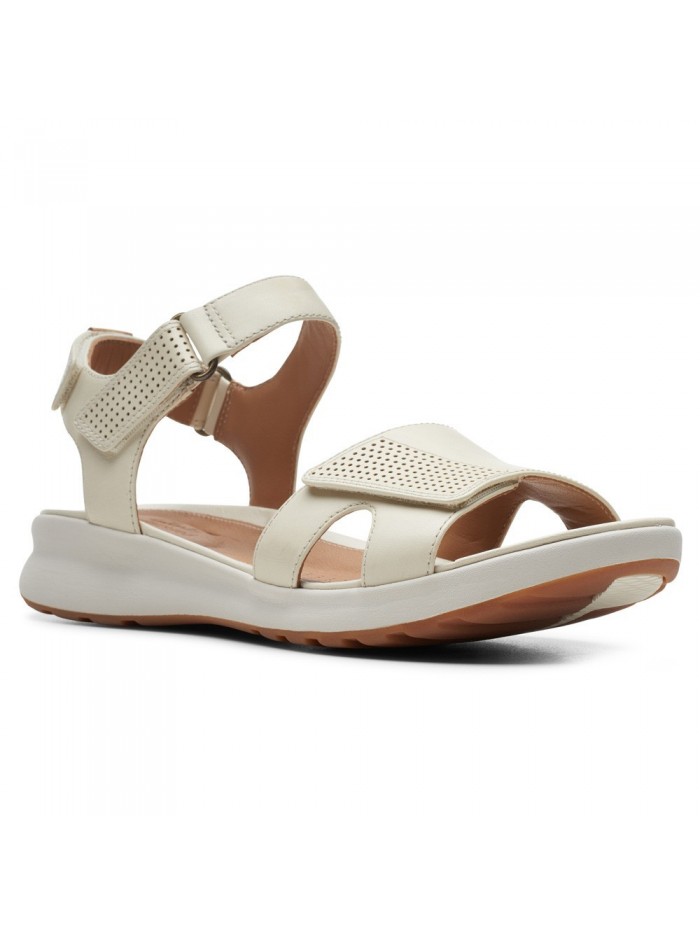 Clarks UN ADORN CALM OFF WHITE LEATHER BLANCO