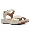Clarks UN ADORN CALM OFF WHITE LEATHER BLANCO