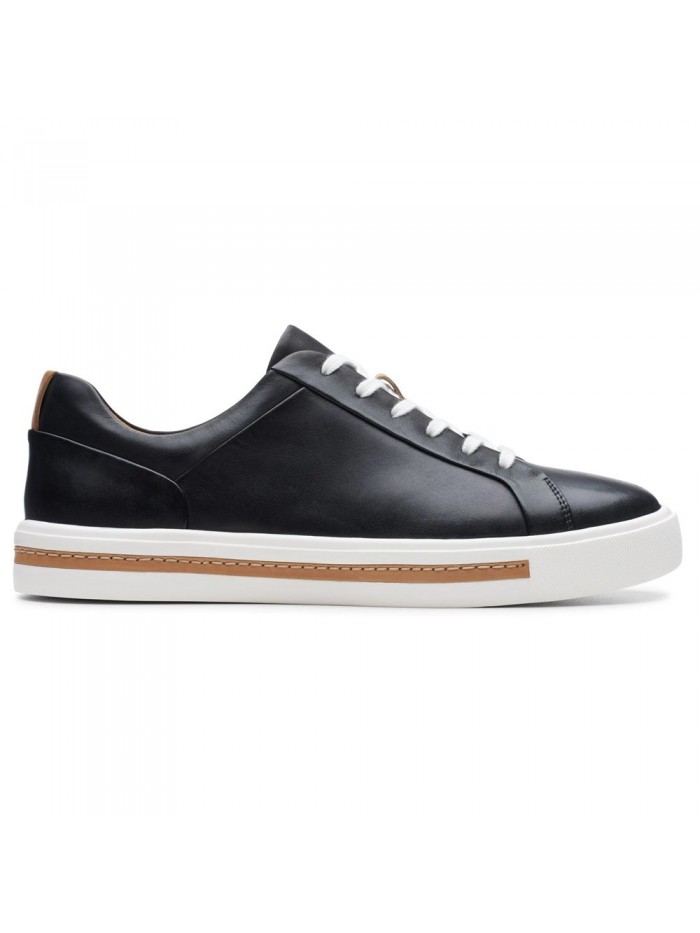 Clarks UN MAUI LACE BLACK LEATHER NEGRO