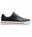 Clarks UN MAUI LACE BLACK LEATHER NEGRO