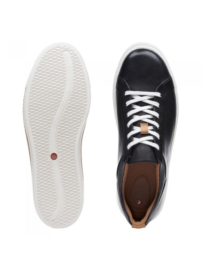 Clarks UN MAUI LACE BLACK LEATHER NEGRO